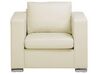 Leather Living Room Set Cream HELSINKI_704045