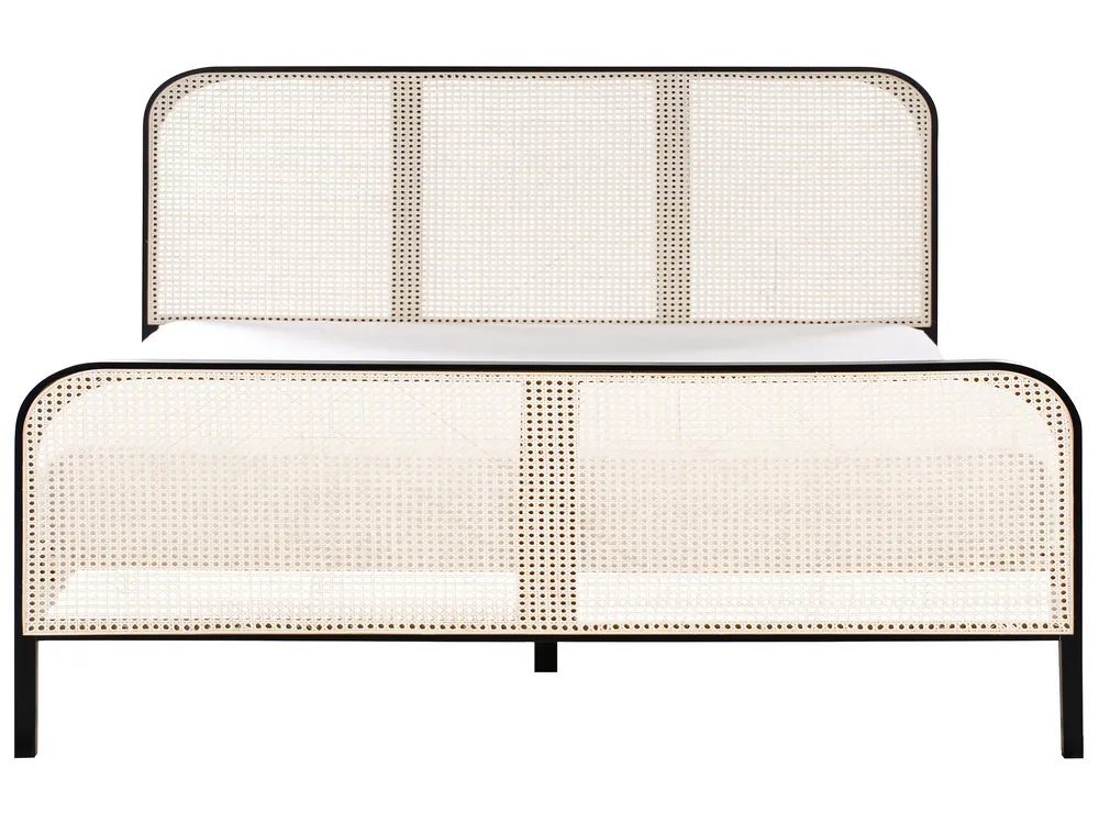 Bed Pine Wood GONFARON 180 x 200 cm (EU Super King) Black_977098