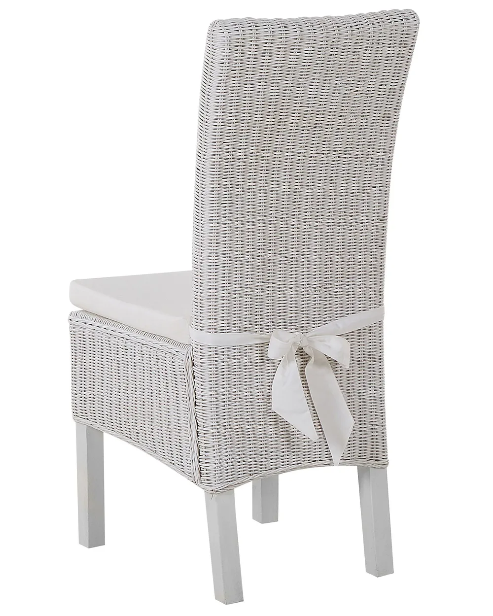 Set di 2 sedie da pranzo ANDES Rattan Bianco_767378