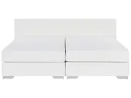 Divan Bed Faux Leather PRESIDENT 180 x 200 cm (EU Super King) White_882900