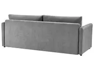 Sofa Bed 3 Seater BLEIK with Storage Chenille Light Grey_944959