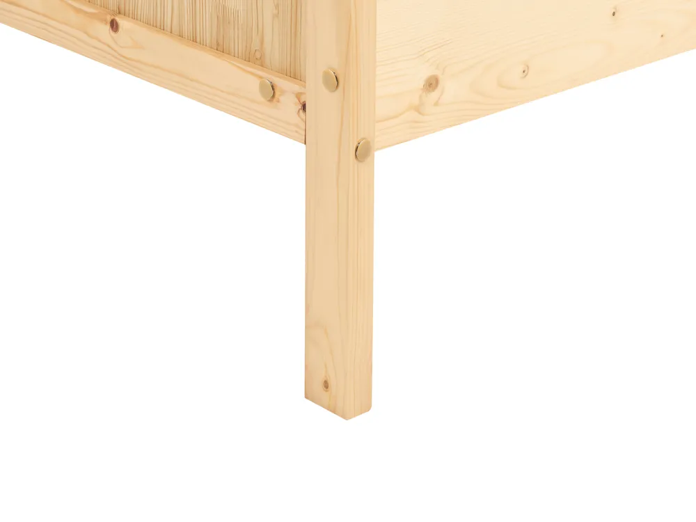 Extendable Kids Bed Pine Wood MONTIGNY 90 x 200 cm (EU Single) Light Brown_967035