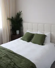 Bed Boucle CRESSAT 140 x 200 cm (EU Double) Off-White_1052644