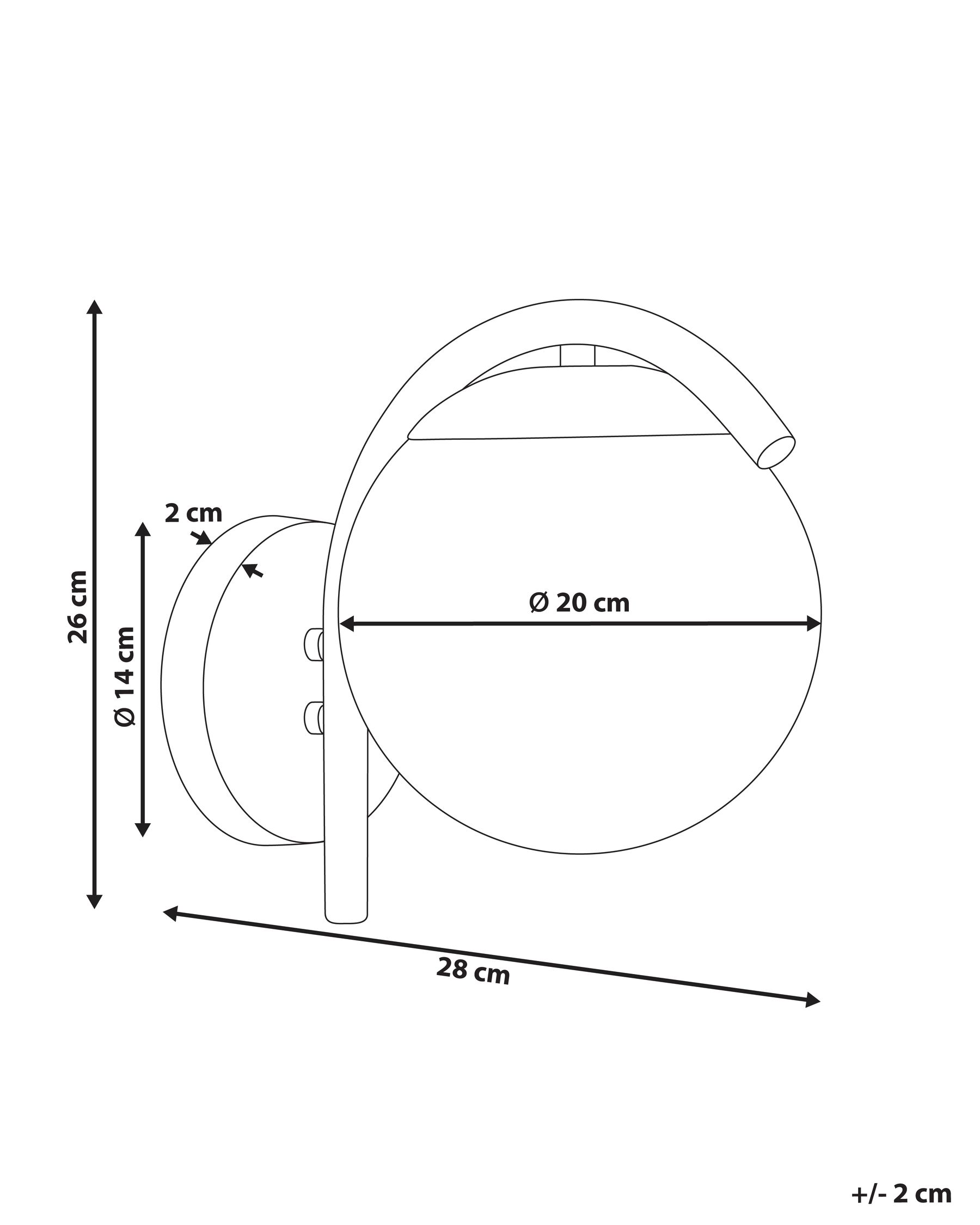 Lampada da parete esterna KULSI Nero_940774