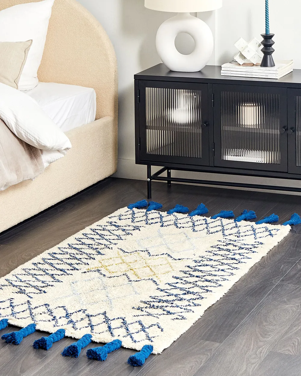 Rug ERZINCAN Beige 80 x 150 cm Cotton