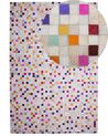 Tappeto in pelle multicolore 160 x 230 cm ADVAN_714192