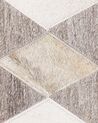 Cowhide Area Rug 140 x 200 cm Beige and Brown SESLICE _780548