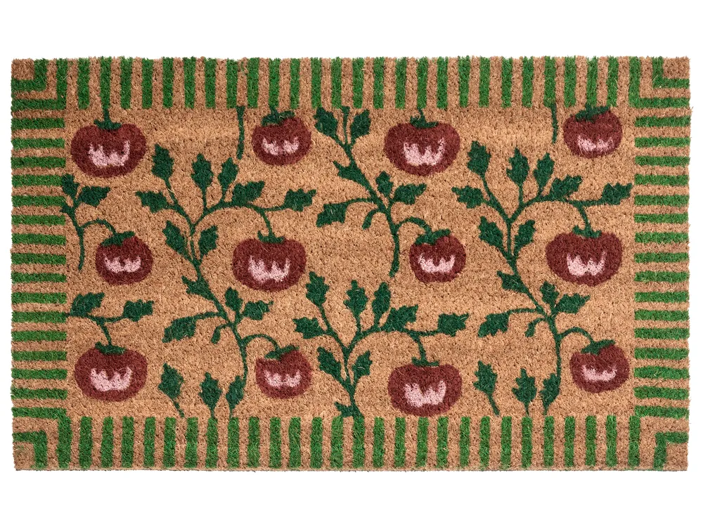 Coir Doormat Vegetable Motif Natural PORTAGE Various Sizes