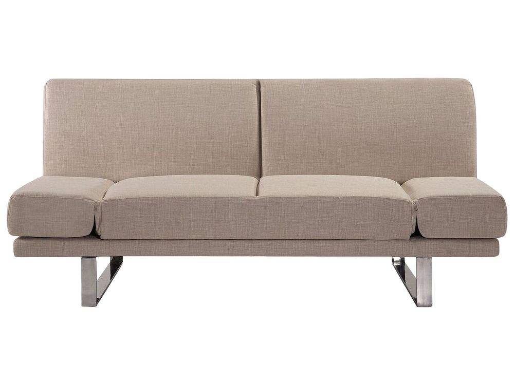 Sofa Bed 2 Seater YORK Fabric Beige