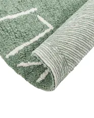 Kids Rug VURGUN Green ø 120 cm Cotton_1061134