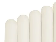 Ottoman Bed VINCENNES Velvet Off-White 140 x 200 cm (EU Double)_837361