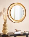 Kulaté nástěnné zrcadlo ⌀ 68 cm zlaté MERCY_923542