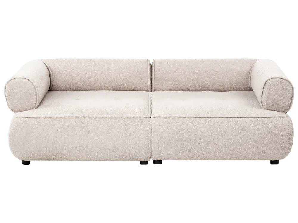 Sofa 3 Seater SALLA Boucle Beige_1058061
