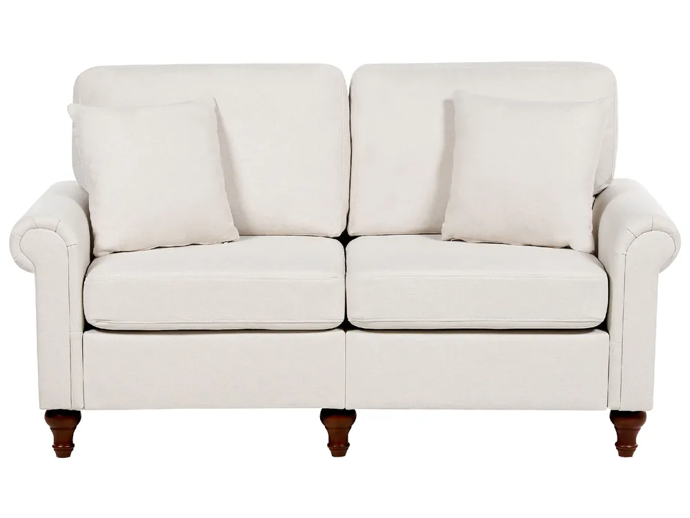 Living Room Set 5 Seater GINNERUP Fabric Light Beige_894778