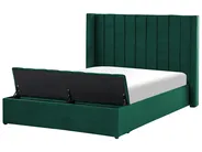 Waterbed with Storage Bench NOYERS Velvet Green 140 x 200 cm (EU Double)_915254