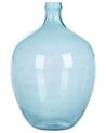 Glass Decorative Vase 39 cm Light Blue ROTI_823657