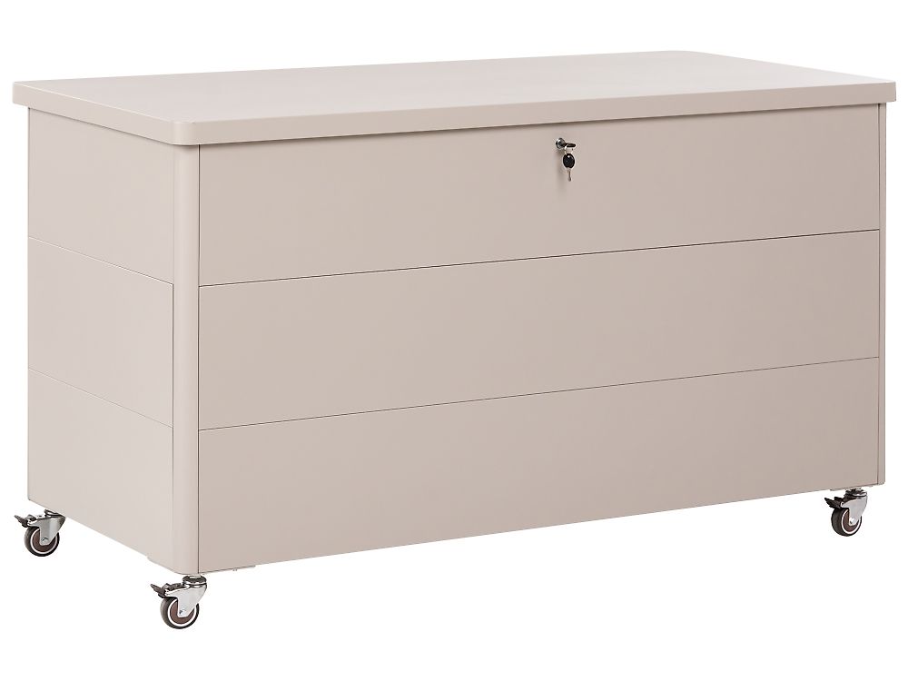 Cesta KYMI 136 cm 55 cm Metallo con ruote Beige