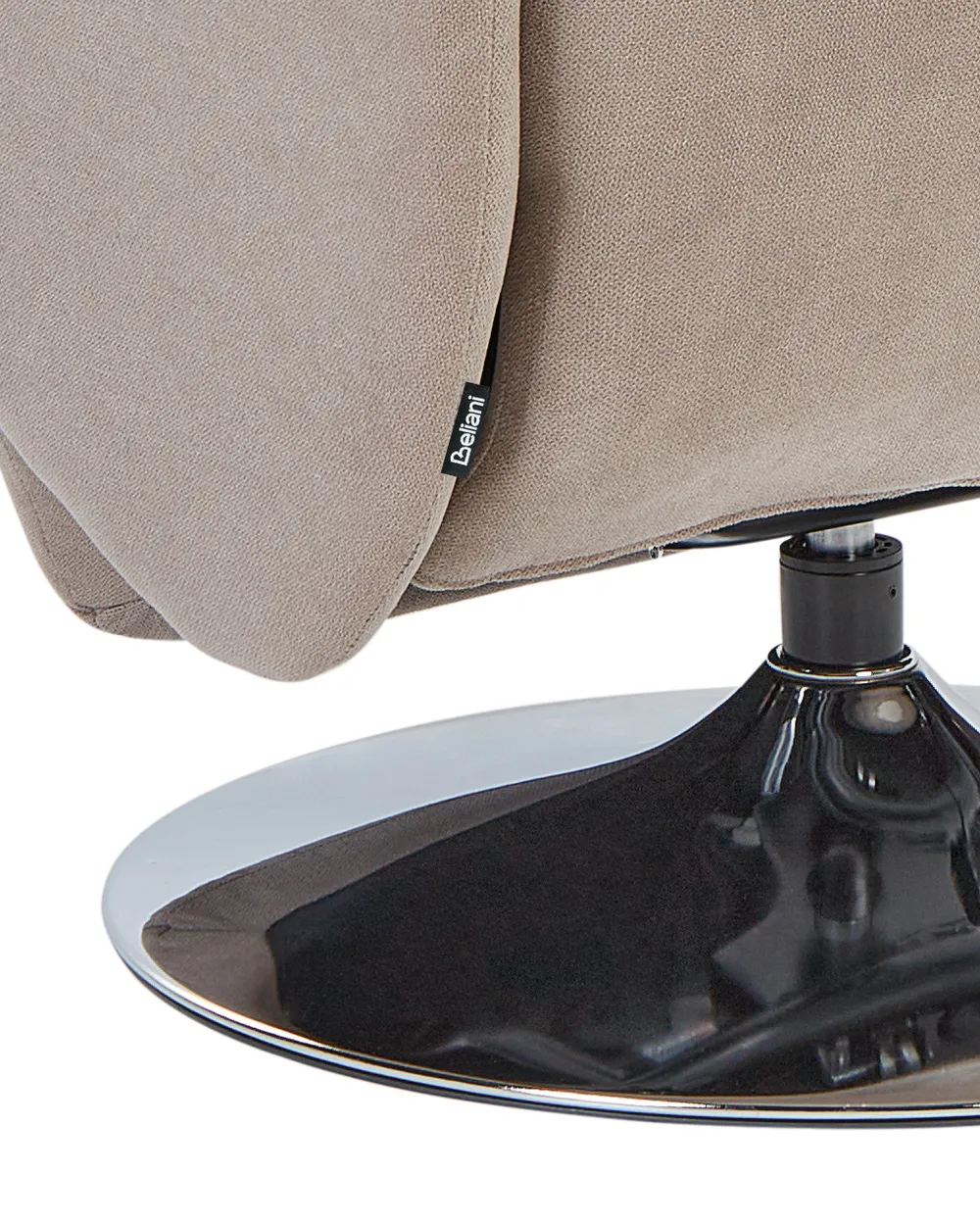 Recliner Chair PRIME with Footrest Fabric Taupe_1029721
