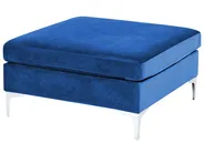 Modular Sofa 3 Seater EVJA with Ottoman Velvet Navy Blue_859668