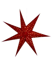 Set di 4 decorazioni da appendere LED KAMET 60 cm Stella Multicolore_947694