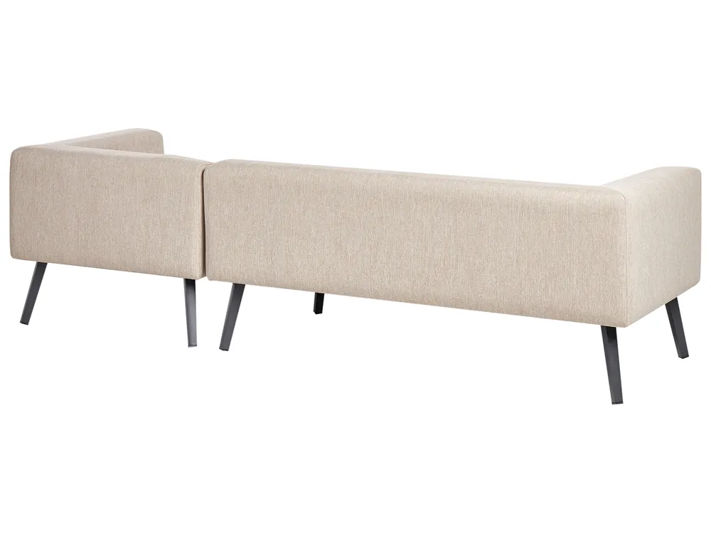 Set di divani angolari da giardino 4 posti SORRIVOLI Beige Lato Sinistro_948022