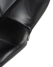 Set of 2 Bar Chairs VALETTA Swivel Faux Leather Black_1017086