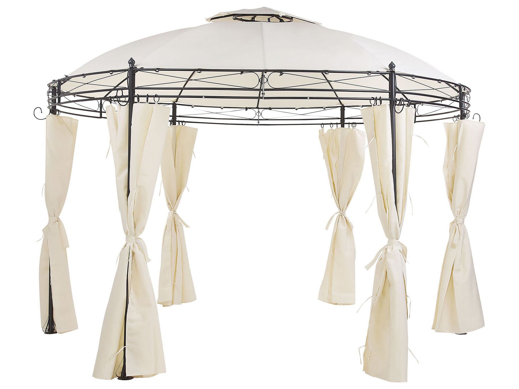 Gazebo ⌀ 368 cm Beige SAFARA_779138