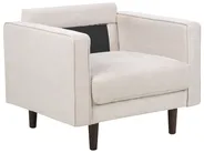 Living Room Set 3 Seater NURMO Fabric Light Beige_896189