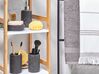 Ceramic 4-Piece Bathroom Accessories Set Dark Grey ILOCA_788728