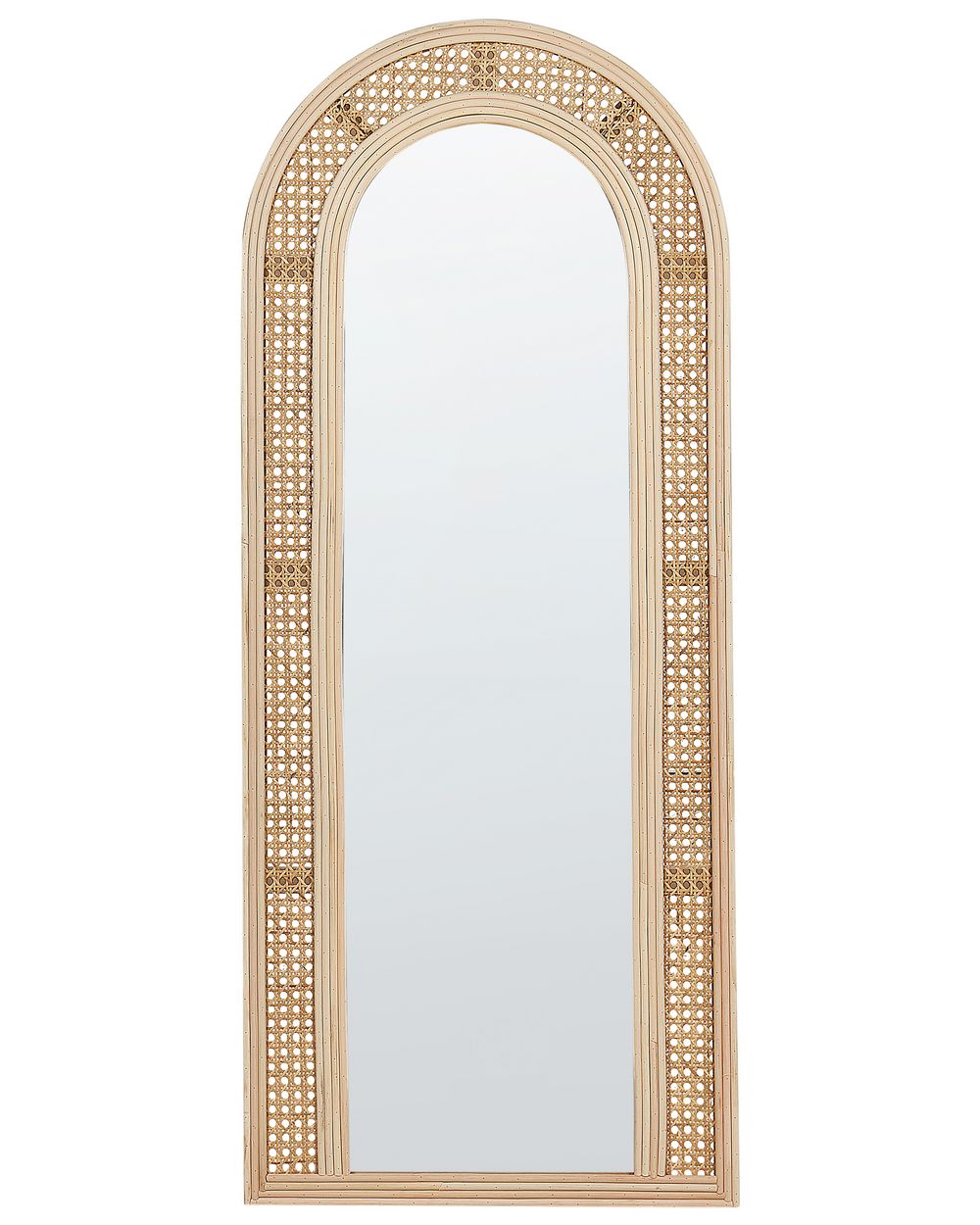 Specchio FRANEY 50 cm 120 cm Rattan Naturale