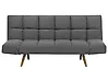 Sofa Bed 2 Seater INGARO Fabric Dark Grey