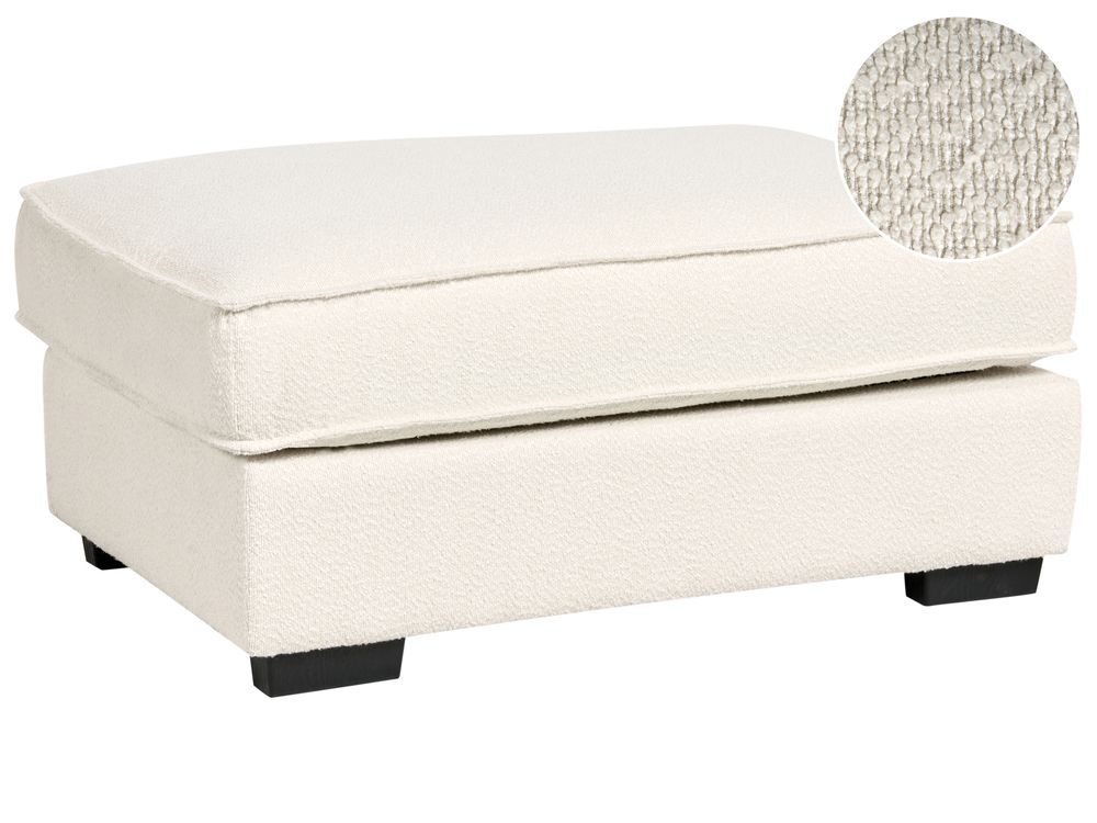 Ottomana KOLDING Bouclé Beige chiaro