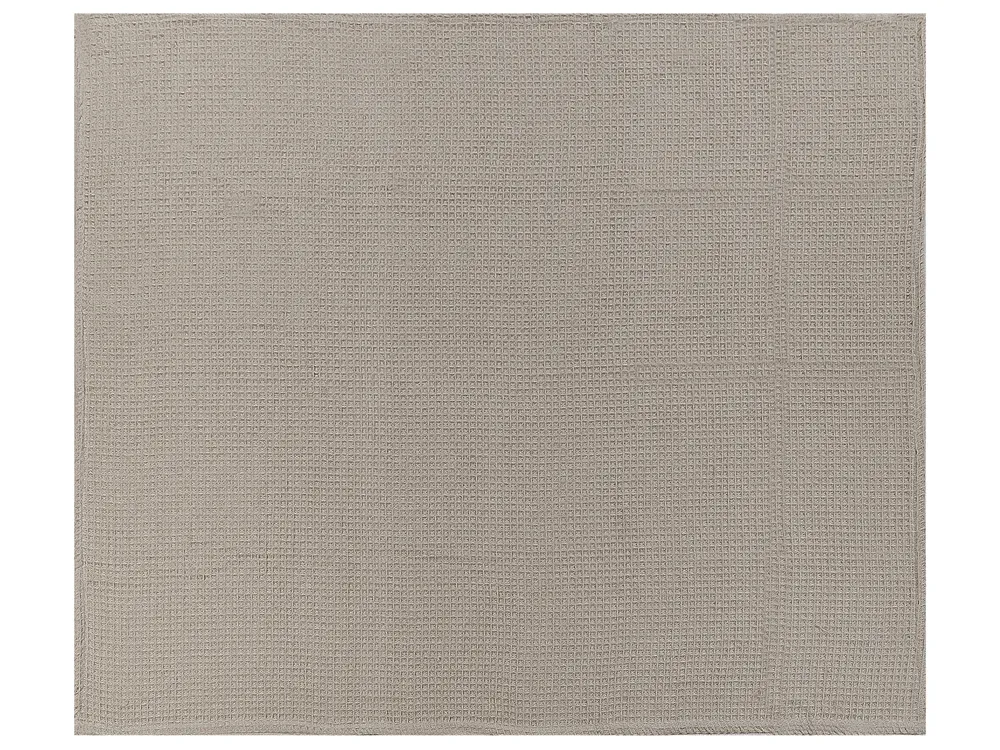 Bedspread CHAGYL Cotton 220 x 240 cm Taupe_917948