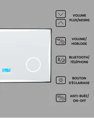 Miroir de salle de bain LED ONLAY 100 cm 60 cm Argenté_940477