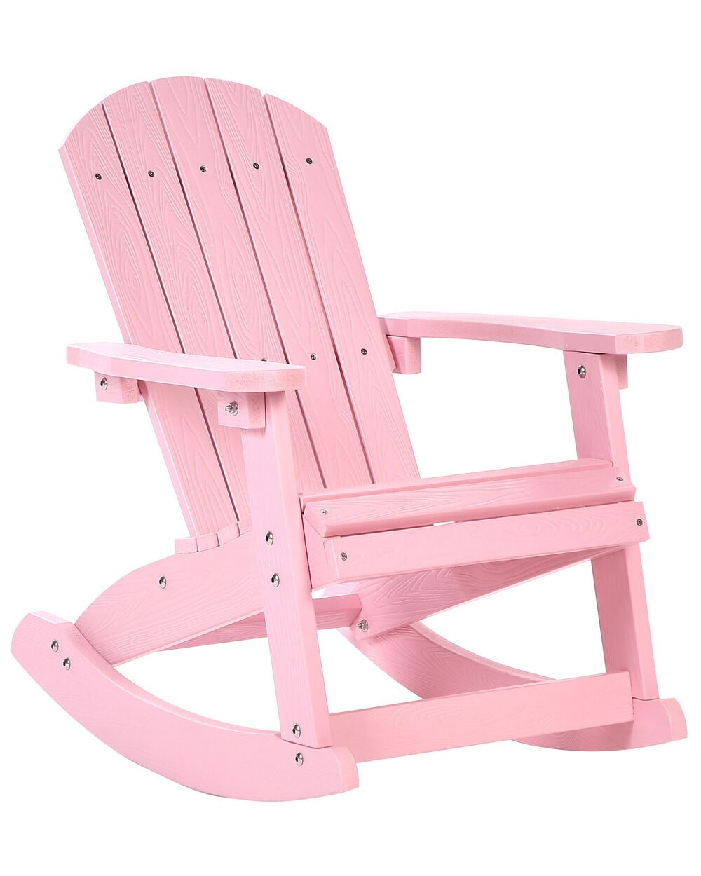 Garden Kids Rocking Chair ADIRONDACK Pastel Pink Beliani