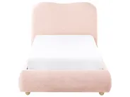 Ottoman Bed BLAGNAC Boucle Pink 90 x 200 cm (EU Single)_1026333