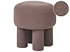 Footstool CANBY Boucle Brown