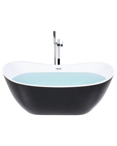 Freestanding Bath 1700 x 770 mm Black ANTIGUA