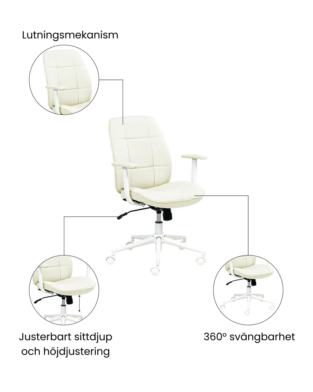 Kontorsstol CARLTON Mintgrön_1059690