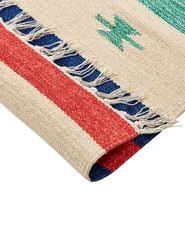 Tappeto MARGARA Multicolore 140 x 200 cm Kilim Cotone_869755