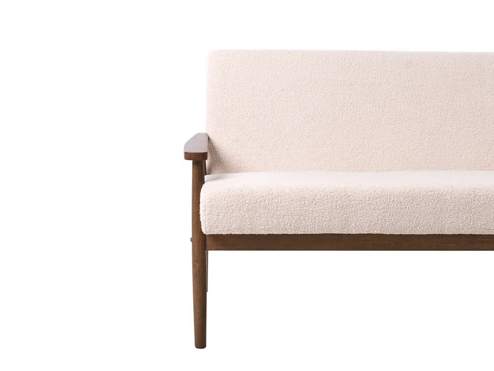 Sofa 2 Seater ESRUM Boucle Dark Brown/ Beige_1014658