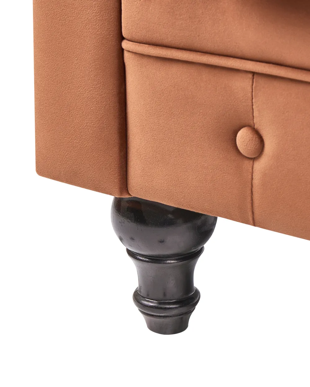 Poltrona CHESTERFIELD Velluto Marrone dorato_1033562
