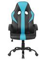 Kancelářská židle z eko kůže modrá/černá SUCCESS_739417