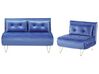 Set di divani 3 posti in velluto blu navy VESTFOLD_808906