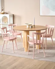 Set di 4 sedie da pranzo MORILL Rosa pastello_876318