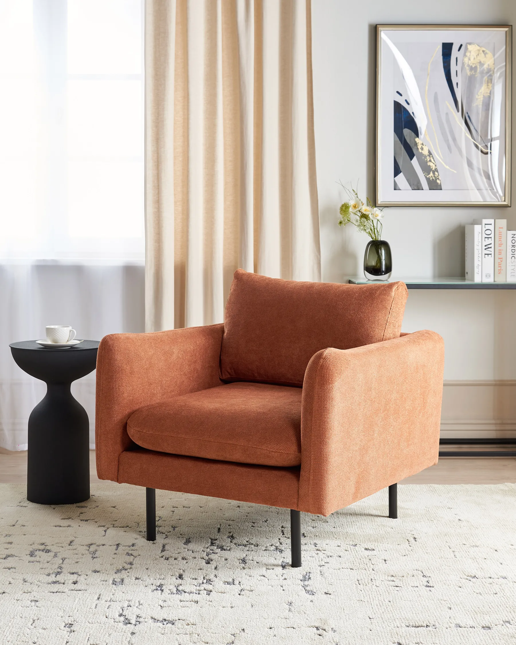 Armchair VINTERBRO Chenille Golden Brown_907049