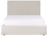 Fabric EU Double Size Ottoman Bed Beige VION_901827