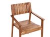 Zestaw ogrodowy drewniany stół i 4 krzesła AGELLO_923504