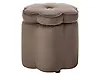 Kids Storage Pouffe FLOWER Flower Velvet Dark Brown