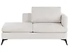 Right-Hand Chaise Longue SIEVOZ Fabric Light Beige